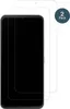 Two screen protectors are shown layered on top of each other, with a smartphone outline visible beneath them. A circular badge with '2 Pack' is in the upper right corner. Produktbild-Vorschau