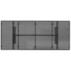 Möbel Gartentisch mit Glasplatte Schwarz 190x80x75 cm Poly Produktbild-Vorschau 6