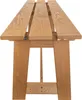 Drewniana ławka parkowa KADAX bez oparcia 119 cm, solidna Podgląd zdjęcia produktu 10