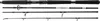 A fishing rod is shown in four sections against a white background. Voir les images du produit