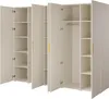 Kleiderschrank, Drehtürenschrank Kaschmir mit Ablageflächen und Kleiderstangen Breite 250 cm Produktbild-Vorschau