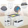 Kindersitzgruppe mit 40L Stauraum, Tisch + 2 Stühle + Produktbild-Vorschau 3