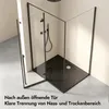 doporro Duschkabine Dusche Eckdusche Schwarz 90x140cm Produktbild-Vorschau 3