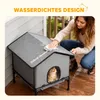 PawHut kattenhuis, inklapbaar, met kussen, verhoogde Productafbeelding-voorbeeld 6