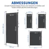 LEADZM Tenda da sole verticale, modello a molla, dimensioni Anteprima dell’immagine prodotto 3