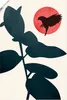 ARTland Poster Japanischer Vogel Größe: 80x120 cm Produktbild-Vorschau 1