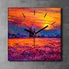 Coloray Uhr auf Leinwand 30x30 cm Wand Uhr Dekoration Produktbild-Vorschau 2