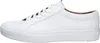 A side view of a white leather sneaker against a white background. Produktbild-Vorschau