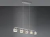 Balkenpendelleuchte 5-flammig Chrom Grau Produktbild-Vorschau 3