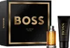A Hugo Boss fragrance gift set for men, including a perfume bottle and a shower gel tube, presented in its branded packaging. Voir les images du produit