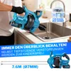 A person is using a drain cleaning tool in a kitchen sink. Produktbild-Vorschau
