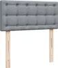 Boxspringbett mit Matratze Hellgrau 90x200 cm Stoff Produktbild-Vorschau 7