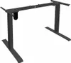 A dark gray adjustable desk frame shown from a slightly elevated side angle against a white background. Produktbild-Vorschau