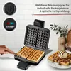 Cloer 1420, 2 Waffel(n), Rechteckig, Schwarz, Kunststoff, Produktbild-Vorschau 8