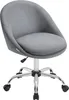 A gray office chair with a chrome base and wheels. Náhled obrázku produktu