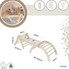 MAMOI® Set Klettergerüst indoor, Kletterdreieck mit rutsche Produktbild-Vorschau 2