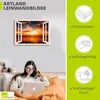 ARTland Leinwandbild Sonnenuntergang am Strand, weiß Größe: Produktbild-Vorschau 3