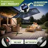 tillvex® Ombrellone in alluminio rettangolare Ø 330 cm con Anteprima dell’immagine prodotto 6
