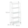 Regał z 5 półkami RD9962, biały Podgląd zdjęcia produktu 4