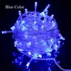 A tangled ball of blue LED string lights against a black background. Náhľad obrázku produktu