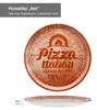 4x Pizzateller rot & schwarz Ø31cm 4 Personen XL-Teller Produktbild-Vorschau 5