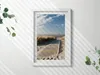 Blick auf den Strand und das Meer– Wandbild mit Rahmen – Produktbild-Vorschau 2
