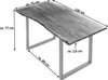 Esstisch Baumkante massiv Akazie Natur 130 x 75 silber Produktbild-Vorschau 2