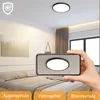 ZMH Plafonnier LED  Ø22cm  Plat 18W Lampe de couloir Noir Voir les images du produit 5
