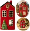 Teelichthaus Lichterhaus Nyhavn 20cm Rot Schwarz Keramik Produktbild-Vorschau 1