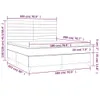 The Living Store Boxspringbett mit Matratze & LED Taupe Produktbild-Vorschau 9
