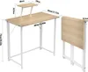 Klappbarer Schreibtisch Computertisch mit Monitorständer Produktbild-Vorschau 3