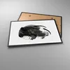 Gerahmtes Poster - Schwarzer Rahmen - Abstraktion Schwarz Produktbild-Vorschau 3