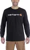 CARHARTT Bekleidung Carhartt Long-Sleeve Logo schwarz Black Produktbild-Vorschau 3