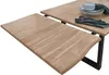 Baumkantentisch Akazie stonefarben 120 (200) x 90 cm Produktbild-Vorschau 4