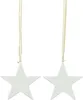 12 Sterne aus Porzellan, weiß, Weihnachtsbaumschmuck, Produktbild-Vorschau 5