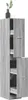 Two tall, narrow gray cabinets stacked vertically against a white background. Produktbild-Vorschau