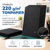 100x Blatt Tonpapier Schwarz DIN A4 220 g/m² – Produktbild-Vorschau 7