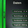 Rundschlinge 2 Meter bis 2000 kg | Bandschlinge DIN EN Produktbild-Vorschau 4