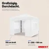 ONBEST Pavillon 3x3 | Wasserdicht | faltbar | Grau | mit Produktbild-Vorschau 3