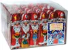 A clear plastic box filled with individually wrapped chocolate Santas. Náhled obrázku produktu