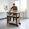 Relaxdays Werkbank, mit Rollen, HBT: 69,5x72,5x50 cm, Produktbild-Vorschau 3