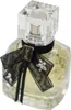 Rechteckiger Flakon mit abgerundeten Kanten, hellgelbem Parfum und schwarzer Schleife mit YSL-Emblem und Blumenapplikationen. Produktbild-Vorschau