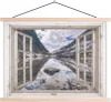 MuchoWow® Textilposter Aussicht - Berg - Wasser 40x30 cm Produktbild-Vorschau 1