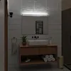 A modern bathroom vanity with a sink, mirror, and integrated LED lighting. Produktbild-Vorschau