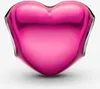 PANDORA Charm Metallic-Herz Pink Rosa 793337C03 Produktbild-Vorschau 7