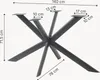 Piètement de table « Svallersun » en acier profil ovale 140 Voir les images du produit 5