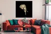 MuchoWow® Poster Elefant - Gold - Zähne 100x100 cm - Produktbild-Vorschau 2