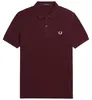 Fred Perry Polo normale Passform bordeaux einfarbig Produktbild-Vorschau 10