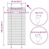 vidaXL Plisovaná roleta čierna 65x150 cm šírka látky 64,4 Náhľad obrázku produktu 7