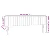 vidaXL Kopfteile 2 Stk. Schwarz 80x5x78/88 cm Stoff - Produktbild-Vorschau 8